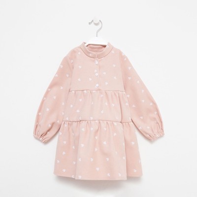 Платье для девочки KAFTAN «Сердечки», розовое, рост 98-104 см