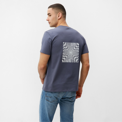 Футболка мужская MINAKU Abstraction , графитовая, р-р 52