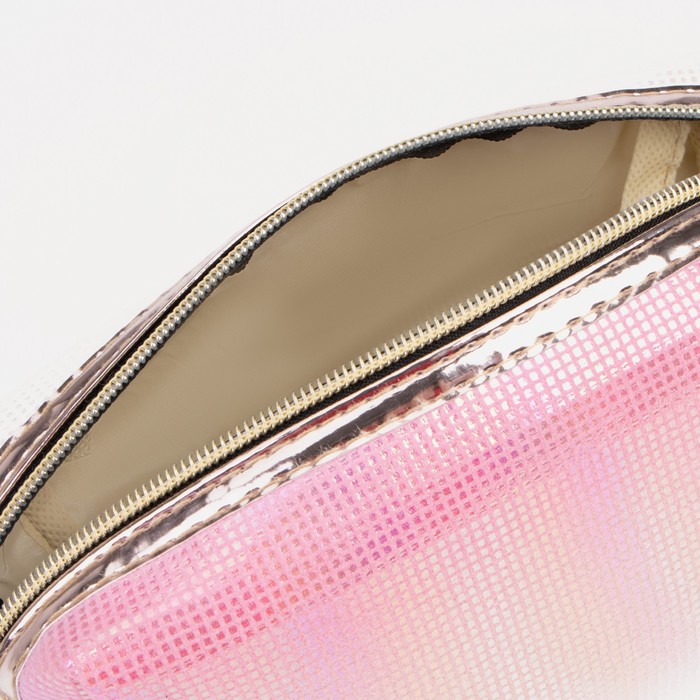 Косметичка на молнии, цвет розовый 7750397