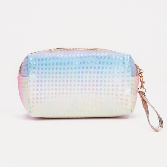 Косметичка на молнии, цвет голубой 7750400