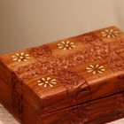 УЦЕНКА Шкатулка «Цветочки», 15×10×6 см, дерево - Фото 2