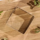 Форма для выкладки и выпечки Доляна «Квадрат», 8×4 см, цвет хромированный - фото 4347604