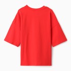 Футболка детская MINAKU:Basic line kids, красная, рост 98 см - Фото 4