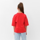 Футболка детская MINAKU:Basic line kids, красная, рост 146 см - Фото 3