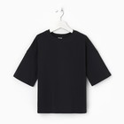 Футболка детская MINAKU Basic line kids, графитовая, рост 122 см 7452162 - фото 14024214