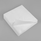 Одноразовые косметические салфетки, 100 шт, плотность 40г/м2, спанлейс, 20 × 20 см, цвет белый - Фото 1