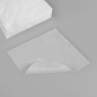 Одноразовые косметические салфетки, 100 шт, плотность 40г/м2, спанлейс, 20 × 20 см, цвет белый - фото 9789898
