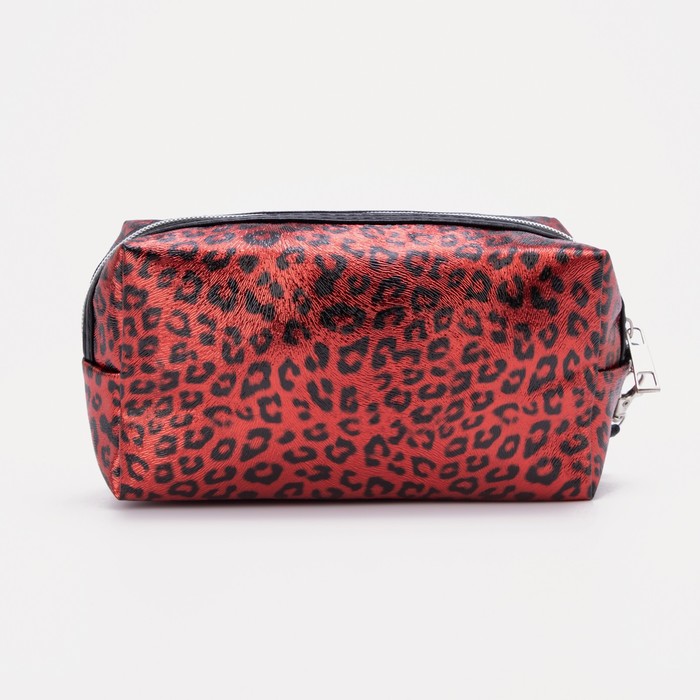 Косметичка на молнии, цвет красный 7749902