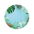 Доска разделочная «Тропическое лето», 27×0.4 см, стекло - фото 299215308