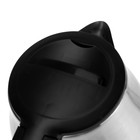 Чайник электрический Luazon LSK-1803, металл, 1.8 л, 1800 Вт, серебристо-чёрный - фото 6559775