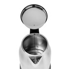 Чайник электрический Luazon LSK-1803, металл, 1.8 л, 1800 Вт, серебристо-чёрный - фото 6559777