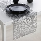 Дорожка на стол Доляна «Паутинка», 30×150 см, цвет серебряный - Фото 4