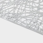 Дорожка на стол Доляна «Паутинка», 30×150 см, серебряная - Фото 5