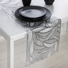 Дорожка на стол Доляна «Листопад», 30×150 см, цвет серебряный - Фото 4