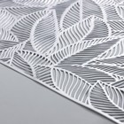 Дорожка на стол Доляна «Листопад», 30×150 см, цвет серебряный - Фото 5