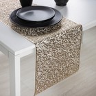 Дорожка на стол Доляна «Манифик», 30×150 см, золотая - Фото 4