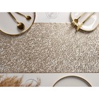 Дорожка на стол Доляна «Манифик», 30×150 см, золотая - Фото 2