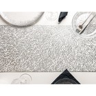 Дорожка на стол Доляна «Манифик», 30×150 см, цвет серебряный - Фото 2
