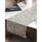 Дорожка на стол Доляна «Манифик», 30×150 см, цвет серебряный - фото 299715531