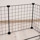 Вольер 8 секций, металлический, черный, 70×70×35 см, (35×35 см звено) - Фото 5