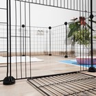 Вольер 24 секции, металлический, черный, 210×210×35 см, (35×35 см звено) - Фото 11