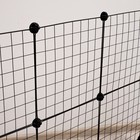 Вольер 24 секции, металлический, черный, 210×210×35 см, (35×35 см звено) - Фото 5