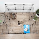 Вольер 24 секции, металлический, черный, 210×210×35 см, (35×35 см звено) - Фото 8