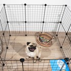 Вольер 24 секции, металлический, черный, 210×210×35 см, (35×35 см звено) - Фото 10