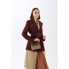 Сумка-мессенджер на клапане, длинный ремень, цвет коричневый - фото 43592838