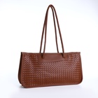 Сумка женская на молнии, цвет коричневый - фото 21517669