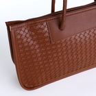 Сумка женская на молнии, цвет коричневый - фото 21517670