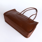 Сумка женская на молнии, цвет коричневый - фото 27335212