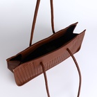 Сумка женская на молнии, цвет коричневый - фото 27335213