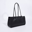 Сумка женская тоут на молнии, цвет чёрный - фото 21517673