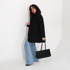 Сумка женская тоут на молнии, цвет чёрный - фото 21517677