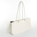 Сумка женская на молнии, цвет белый - фото 21517679