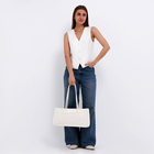 Сумка женская на молнии, цвет белый - фото 23977268