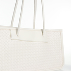 Сумка женская на молнии, цвет белый - фото 21517681