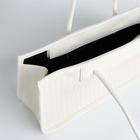 Сумка женская на молнии, цвет белый - фото 21517682