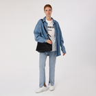 Сумка женская на молнии, цвет чёрный - фото 24984435