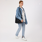 Сумка женская на молнии, цвет чёрный - фото 24984436