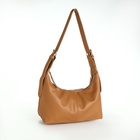 Сумка - мешок женская на молнии, 30×12×19 см, бежевая - Фото 6