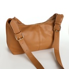 Сумка - мешок женская на молнии, 30×12×19 см, бежевая - Фото 7