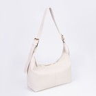 Сумка - мешок женская на молнии, 30×12×19 см, белая - Фото 3