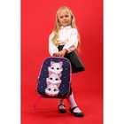 Рюкзак школьный, каркасный, 39×30×14 см «Серые котята» - Фото 7