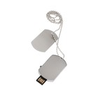 Флешка E 312 "жетон", 16 ГБ, USB2.0, чт до 25 Мб/с, зап до 15 Мб/с, серебристый - фото 9518522
