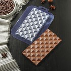 Форма для шоколада и конфет «Плитка Инфлексия», 17×8,5×1 см, цвет прозрачный - фото 9625052