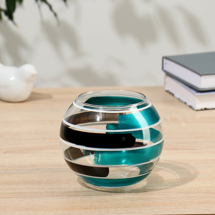 Ваза «Колеус», 800 мл, h=11 см, d=8 см, стекло - Фото 1