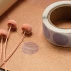 Наклейка прозрачная круглая Цветная лента,МИКС , 2 х 2 см, 300 шт. - Фото 8