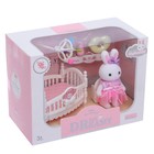 УЦЕНКА Набор игровой «Зайчик» с кроваткой, с аксессуарами, МИКС - Фото 3
